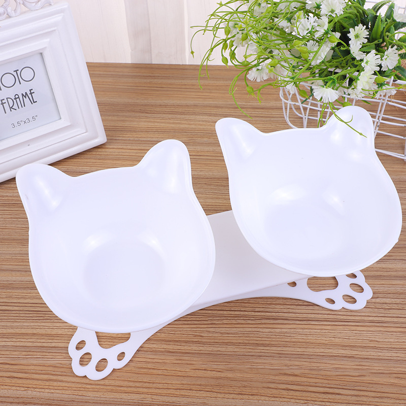 Creative and personalized cat paw base animal-shaped cat and dog pet feeding basin and bowl mat in stock pic 2