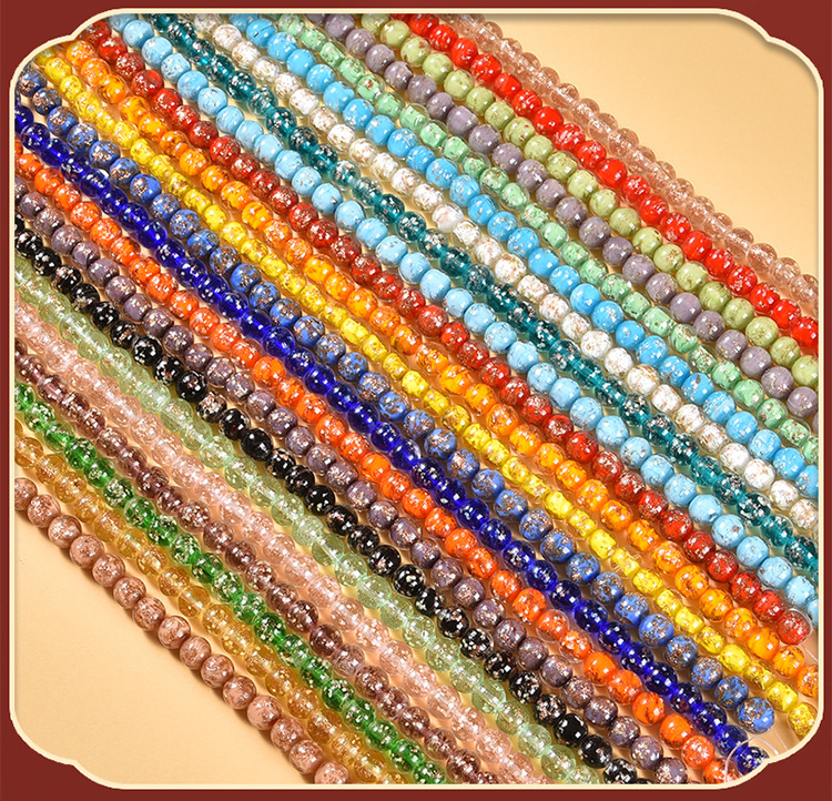 金沙夜光琉璃珠 DIY手链配饰 散珠圆珠荧光串珠 手工制作材料夜光饰品 毛巾赠送详情14