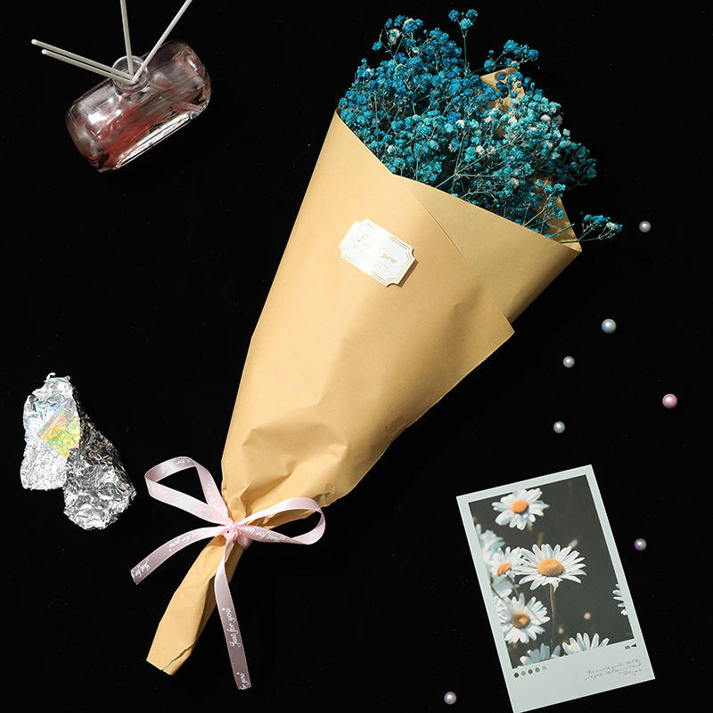 满天星干花花束三八节礼物情人节花束七夕礼物地摊花束精美礼品详情2