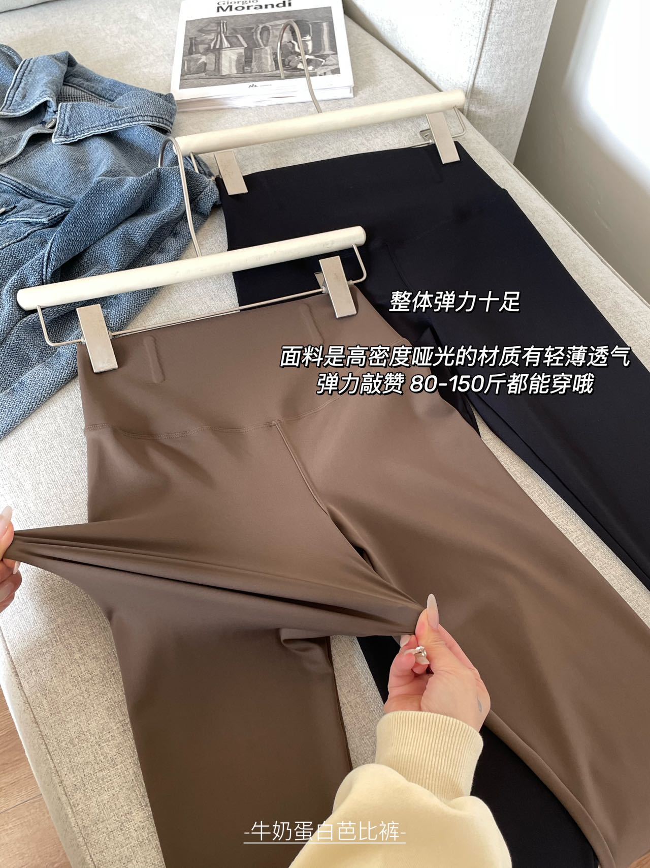鲨鱼裤夏外穿黑色腿精高腰弹力瑜伽裤收腹提臀小脚裤子打底裤女详情9