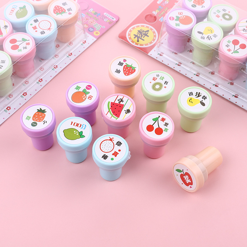 自来水印章幼儿园教学表扬鼓励学生儿童可爱中文评语奖励印章详情5