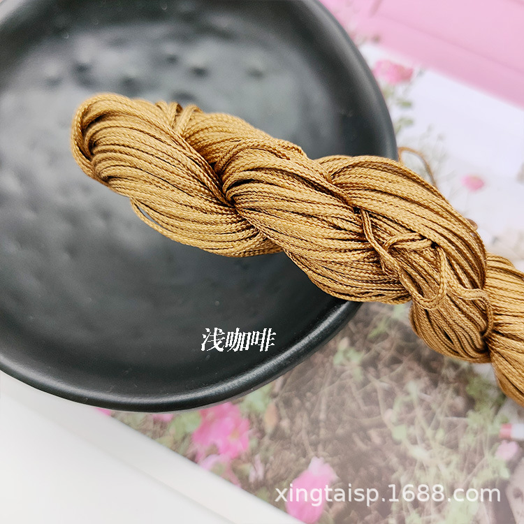 diy jewelry thread AB, Taiwan jade thread, colorful jewelry, nylon thread, jade bracelet, braided rope, 1mm jade thread wholesale pic 49