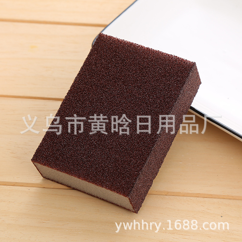 【LOVELY HOME】【持嘉】高密洗碗海绵 金刚砂海绵擦 除锈去污海绵金刚砂海绵锅刷厨房油污详情4