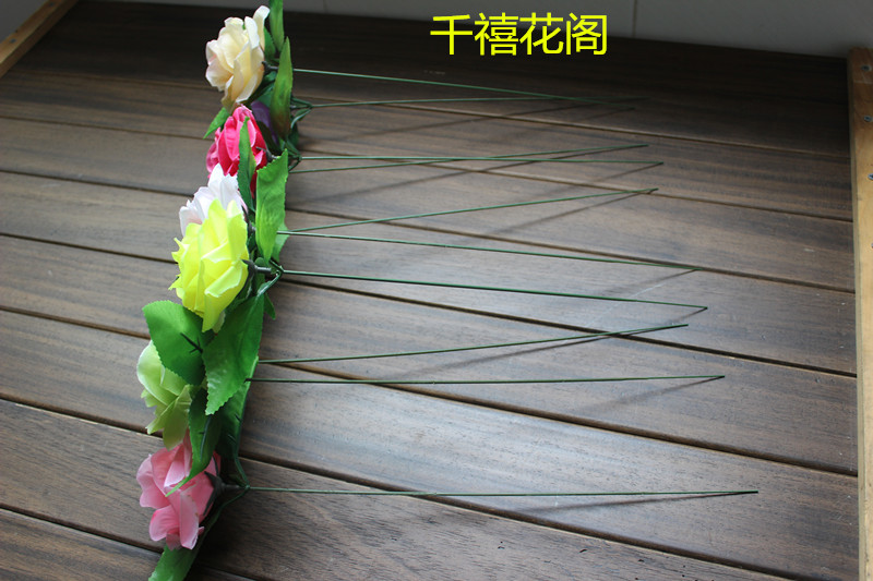 仿真花玫瑰花朵假花装饰仿真玫瑰花朵花球花墙插花花头材料绢花头详情86