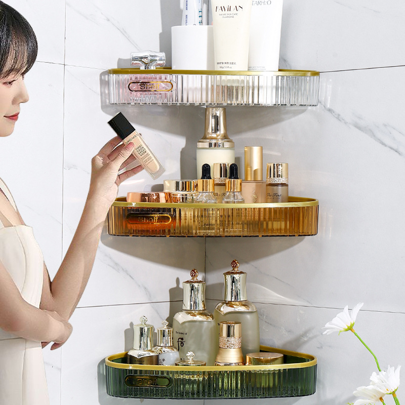 化妆品收纳盒亚克力桌面梳妆台面膜口红护肤品杂物整理透明收纳筐详情5