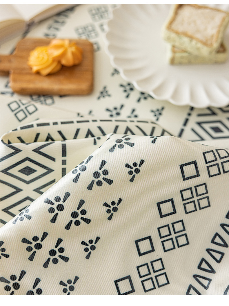 免洗棉麻波西米亚桌布 长方形流苏民族风艺术布艺 防水防油餐桌布 民宿装饰用品 其他分类详情10