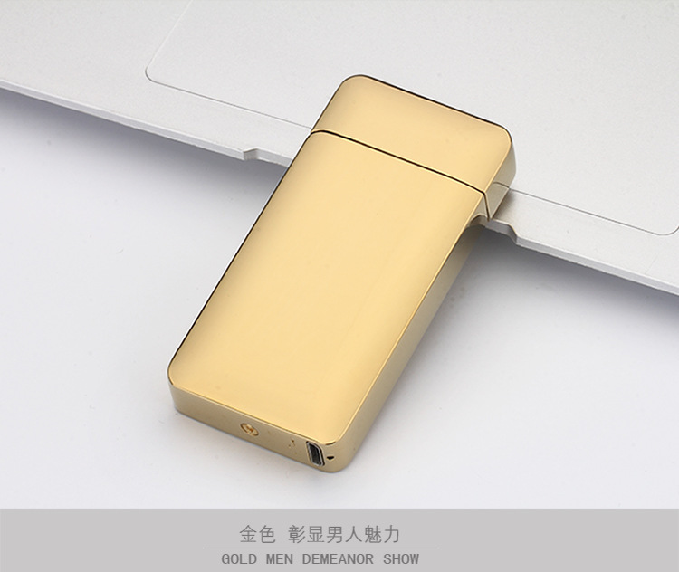 JL903光电感应充电打火机usb双电弧脉冲打火机锌合金防风点烟器详情18