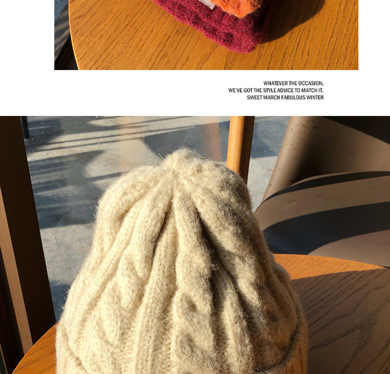 Otoño invierno engrosado cálido cáñamol sombrero de punto mujer versión coreana ins marca de la marea cono sombrero sombrero sombrero frío sombrero de lana hombre pic 6