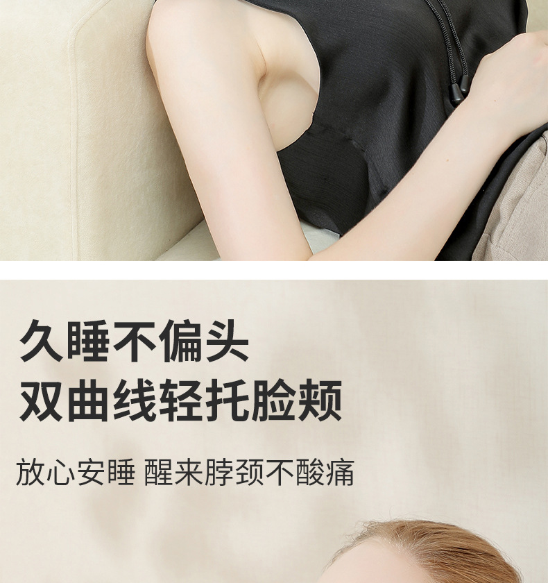 Cross-border bestsellers: Magnetic fabric memory foam U-shaped pillow, airplane neck pillow, travel storage neck pillow, Logo available upon request pic 22