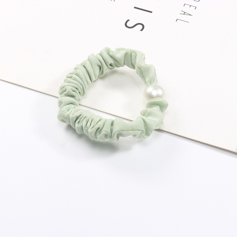Wholesale of sweet and refreshing candy-colored small intestine hair bands, hair ties, and leather bands in Korean style pic 10