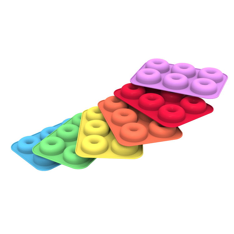 Ningbo Bochuang Factory offers oven baking tools, silicone cake molds, 8-piece, 4-piece and 6-piece doughnut molds in stock pic 39