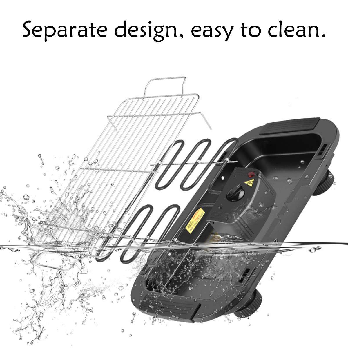 Cross-border bestseller SOKANY273BG European standard household smokeless electric barbecue grill, electric barbecue grill pic 8