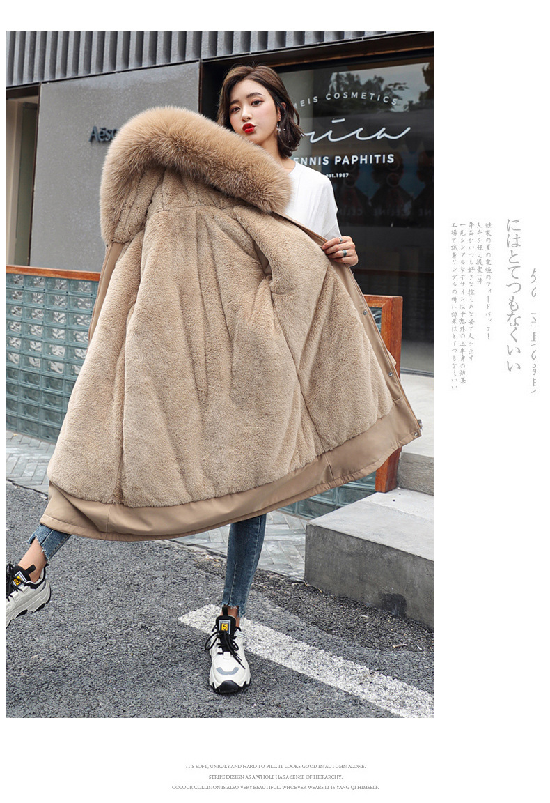 Winter new mid-length Paisuke cotton-padded jacket for women, Korean version of lambskin wool down cotton-padded jacket for women pic 24