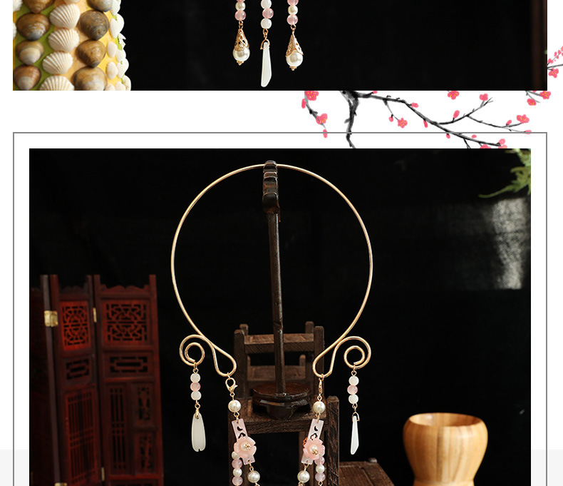 In stock: Ancient style necklaces, Ming-style Hanfu accessories, tassel pendants, ancient costume jewelry, and retro accessories for girls pic 8