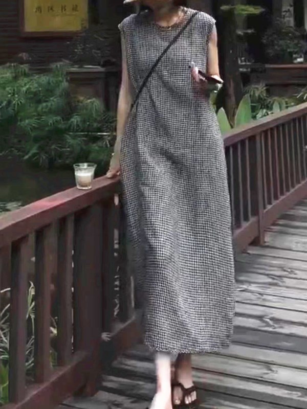 24157 - я большая манами-эмея 2024 - я новая модель платья с длинными вырезками цвета океании 2024 - го года, свободная от рукавов и досуга женщина pic 1