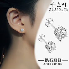 s999足银养耳洞耳钉女小巧迷你双头耳棒耳骨钉韩版简约圆耳针耳详情19