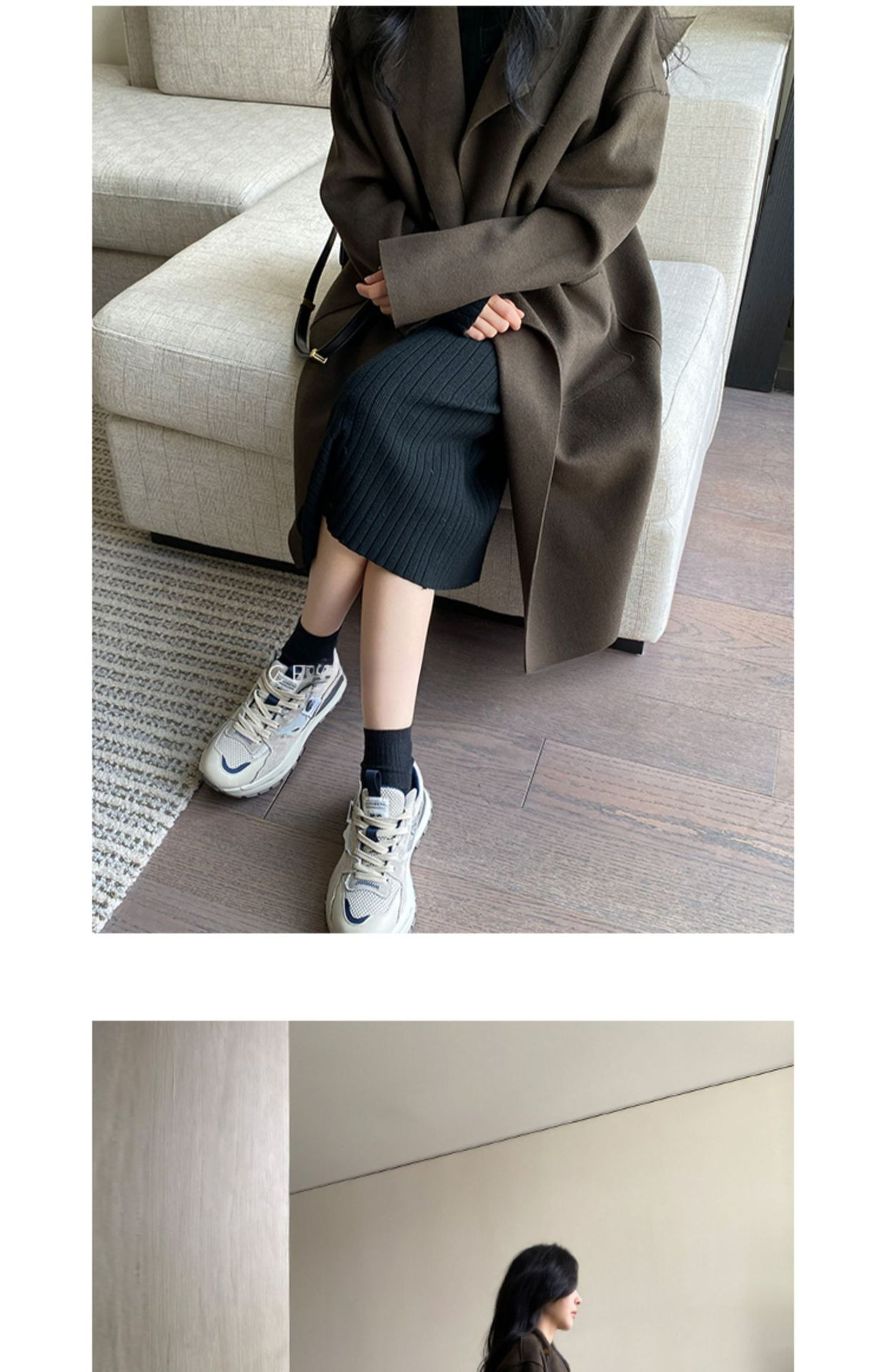 复古灰老爹鞋女2025新款春秋季休闲女鞋网面跑步运动鞋厚底阿甘鞋详情12