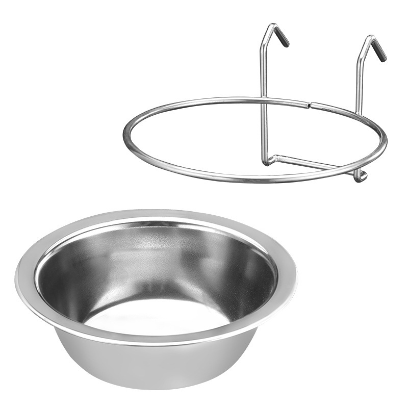 The suspended stainless steel dog bowl is fixed to prevent knocking over, the cat bowl can be hung, the dog food bowl with a stand, and the pet bowl are selling well pic 4