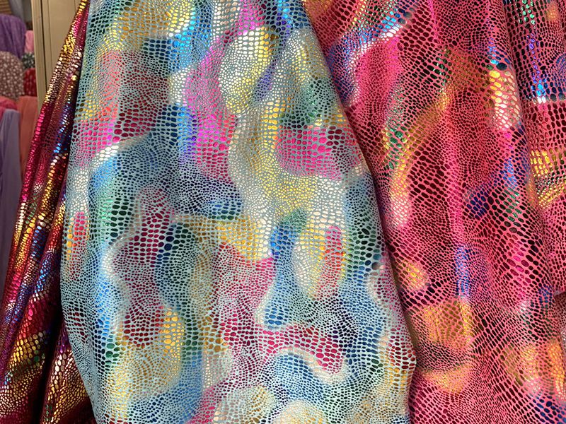 Wholesale of national trend polyester super soft simulated flying dragon doll fabric, toy accessories, dinosaur pattern short plush fabric, and seven-color velvet fabric pic 9