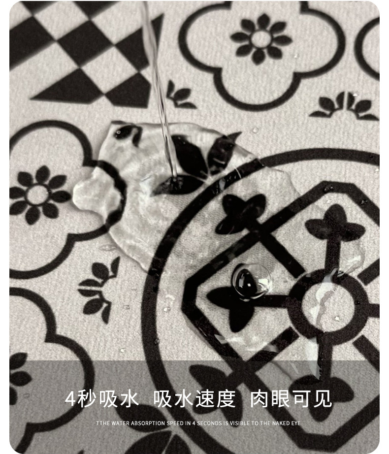 厨房台面沥水垫子洗手台咖啡机碗盘干燥垫吧台吸水杯垫免洗隔热垫详情4