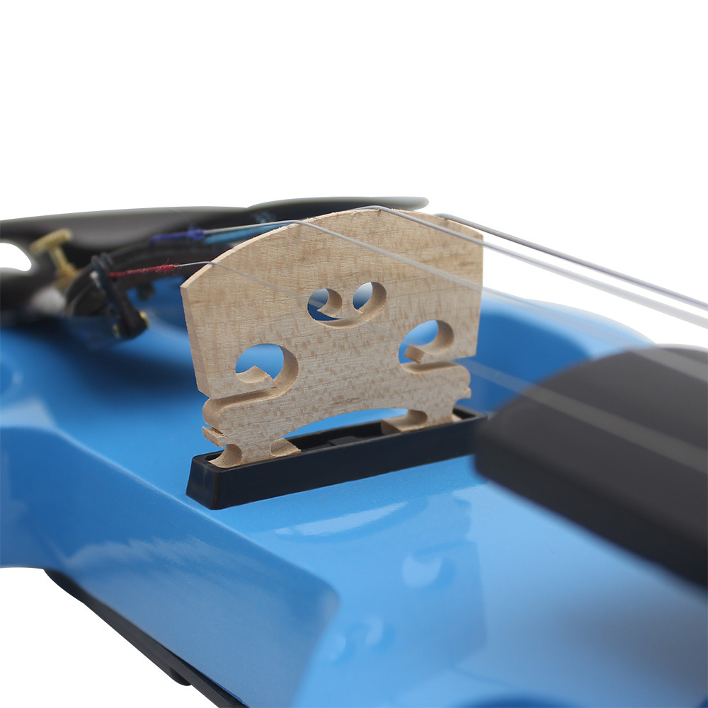 Factory direct sales of IRIN blue electro-acoustic violin 4/4 adult beginners learn to play professional electronic violin instruments pic 10