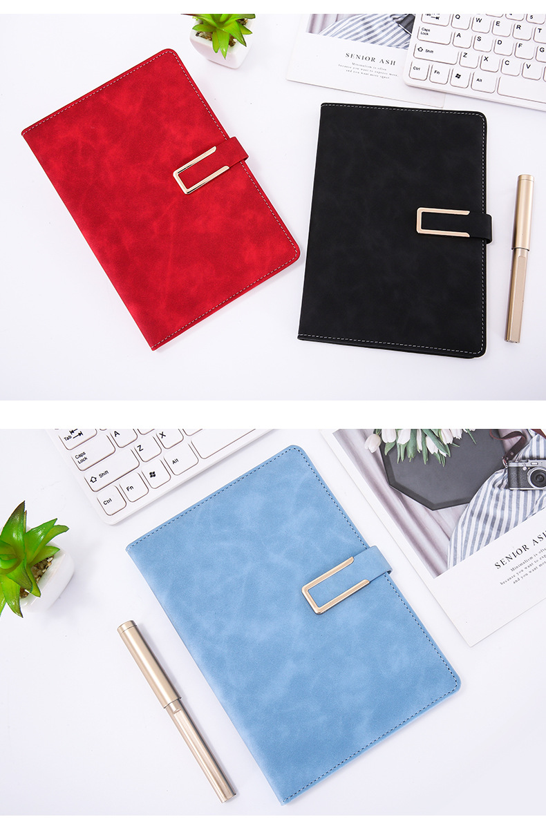 Customized b5 business wholesale notebook set, student planner soft leather gift, a5 notebook custom logo pic 35