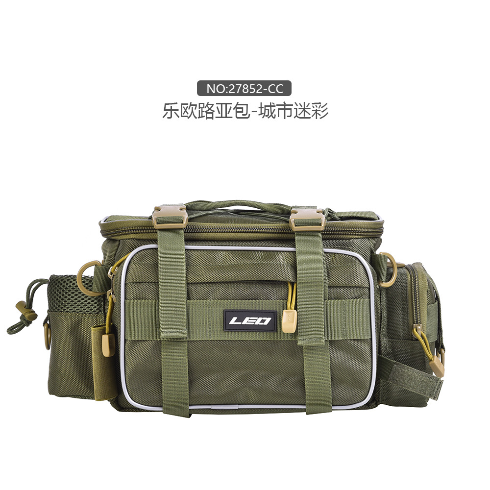 27852 LEO/ Leou [Black Multi-functional LUER Bag] LUER Fishing tackle Crossbody Bag Camera Bag for Outdoor use pic 19