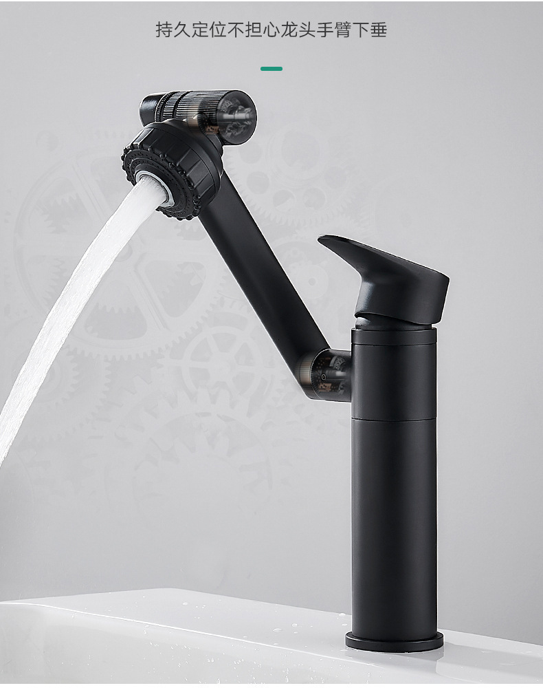 Universal faucet, washbasin, hot and cold, washbasin, countertop basin, bathroom, multi-functional Maneki Neko faucet pic 12