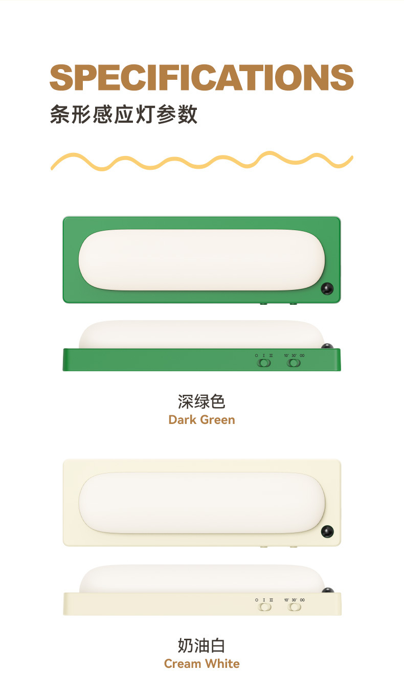 MUID sensor night light, human body automatic sensing, kitchen cutting, wardrobe, shoe cabinet bottom light strip, wireless self-adhesive magnetic suction pic 12