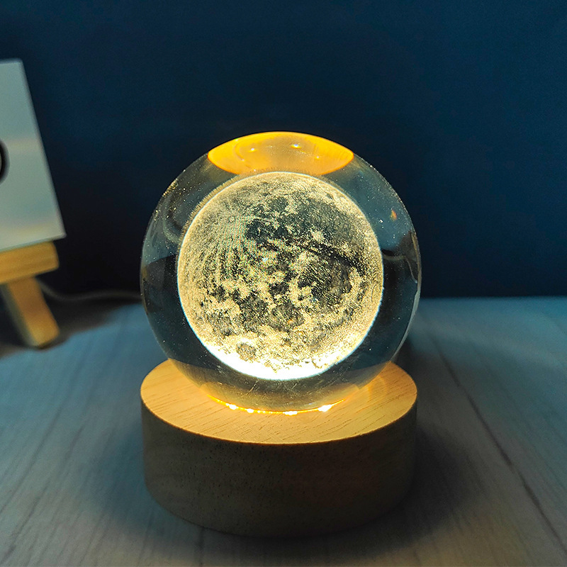 3D inlaid luminous crystal ball decorative item pic 14
