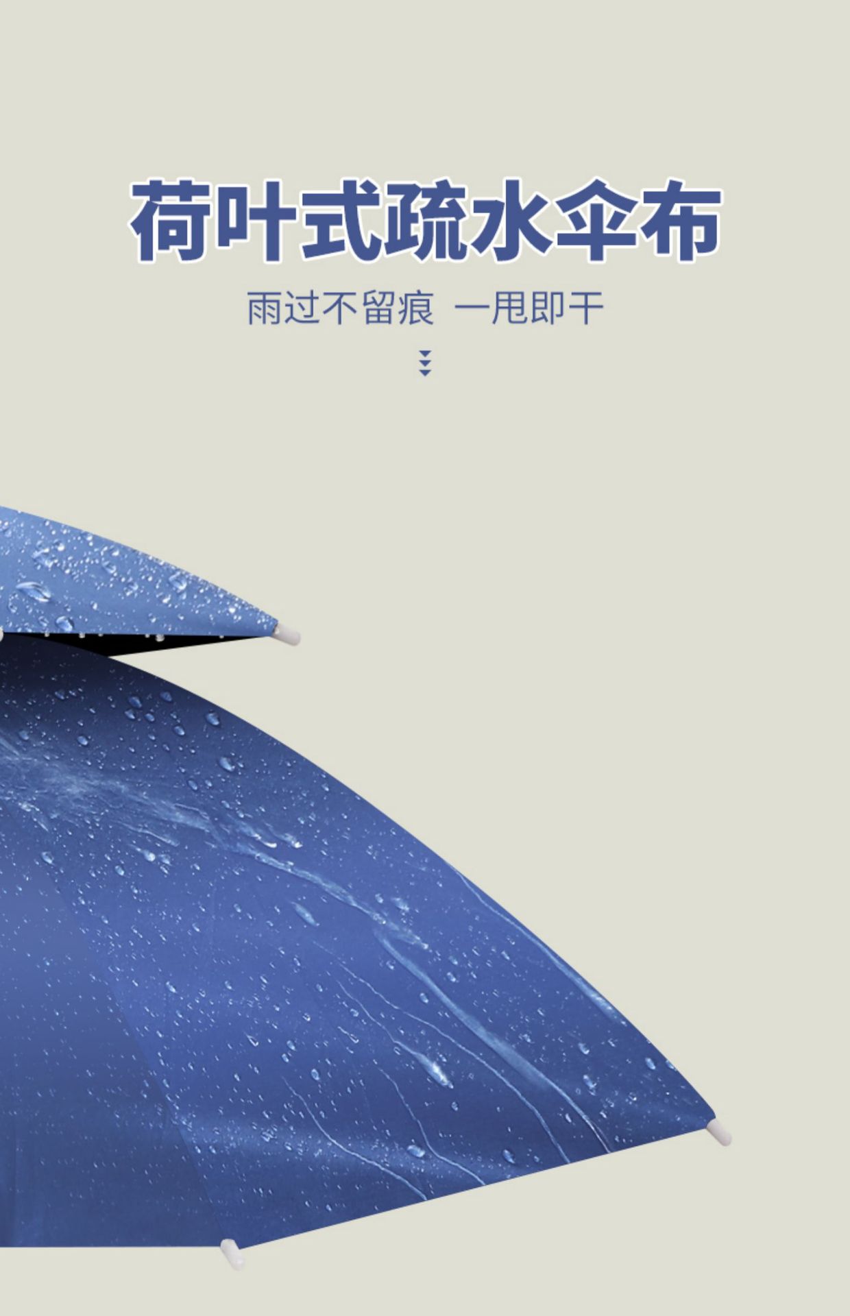 Double-layer windproof and rainproof fishing umbrella cap, head-worn umbrella, sun protection, folding overhead umbrella cap, outdoor sun protection for fishing pic 25
