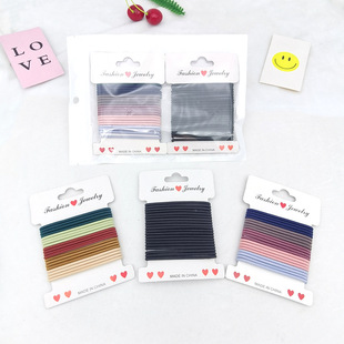 Cross border europa y Estados Unidos color sólido cristal satén cuerpo grueso rizo de pelo francés retro gordos cordón de cabeza diy paño elástico accesorios para el pelo pic 16