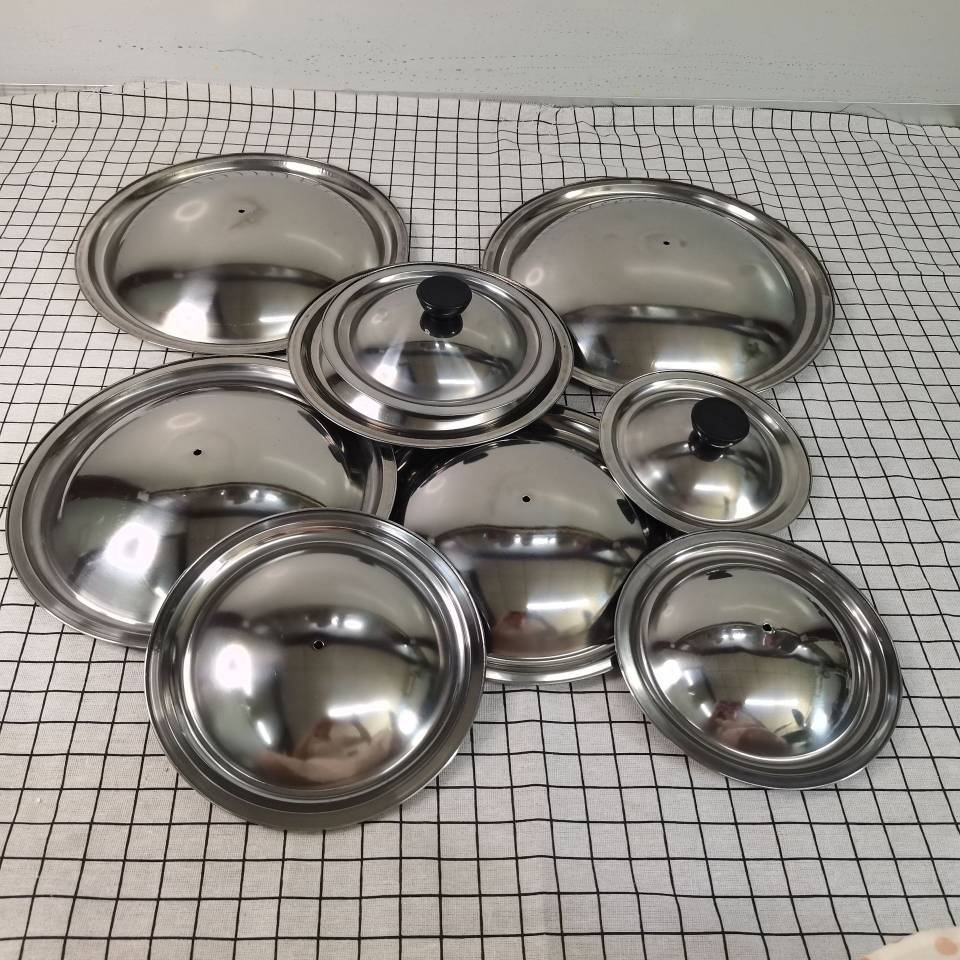 Stainless steel pot LIDS with handles, iron pot LIDS, wok LIDS, top bead LIDS, pot handles, pot LIDS, head caps, pot top LIDS wholesale pic 14