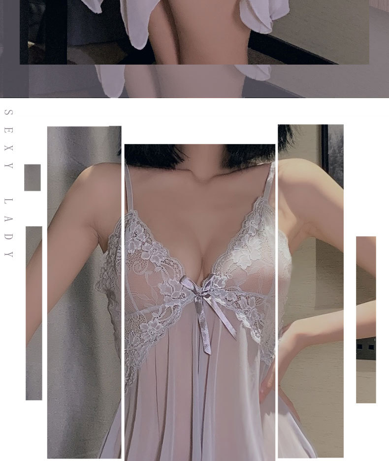 网纱透视诱惑睡衣欧美法国外贸情趣内衣性感吊带睡裙套装成人用品  GASZ-情趣内衣8468详情5