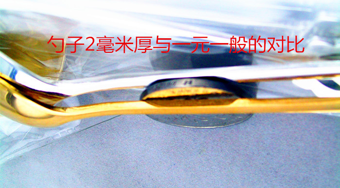 High-end stainless steel mirror-polished tableware, crown coffee spoon, retro dessert spoon, creative diamond mini tune, gold and silver set pic 13