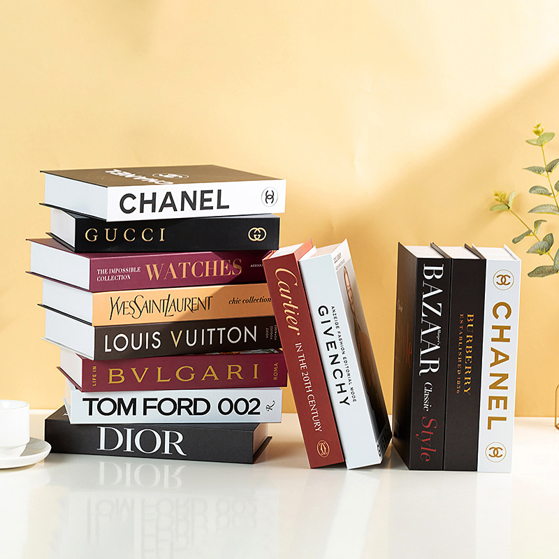 Fake books, imitation books, decorations, modern English study desk ornaments, simple models, Internet cafe photography props, books pic 1