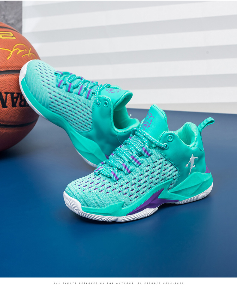 跳跳虎品牌童鞋2022夏季新款男童篮球鞋韩版飞织透气儿童运动鞋子详情10