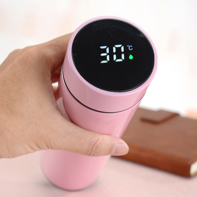 304 stainless steel insulated cup, smart temperature display, business straight cup, temperature measurement car water cup, gift cup, temperature cup pic 19