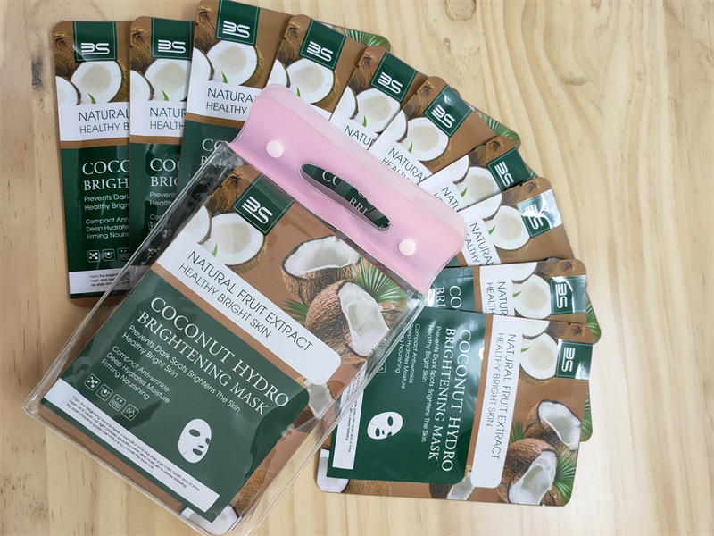 Coconut smooth Moisturizing hydrating mask Patch, gentle, nourishing, skin-friendly and breathable women's fruit patch mask export pic 3