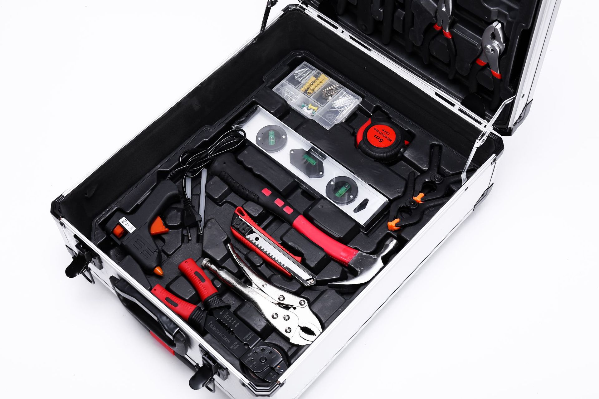 187-piece manual repair wrench set for hardware tools, aluminum box set for household auto repair tools, in stock pic 3