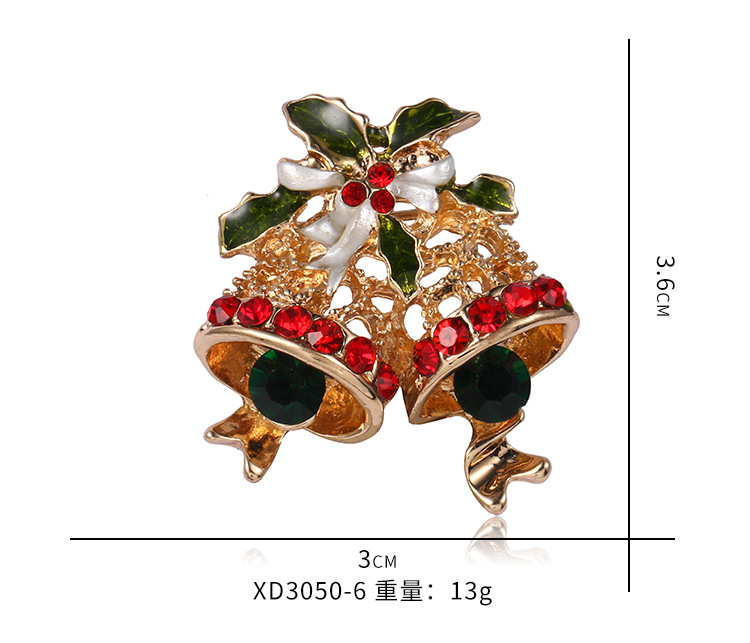 新款圣诞老人圣诞树胸针 复古合金衣服鞋帽配饰胸花 饰品别针详情9