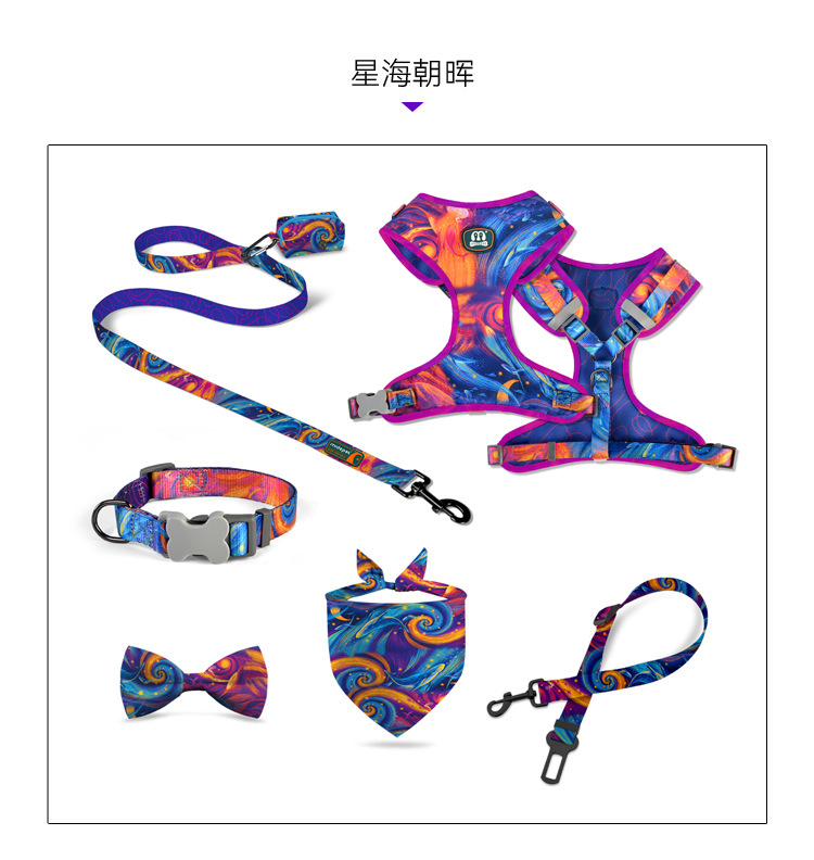 跨境新品时尚印花领结宠物配饰猫狗蝴蝶结装饰宠物猫狗节日礼品详情2