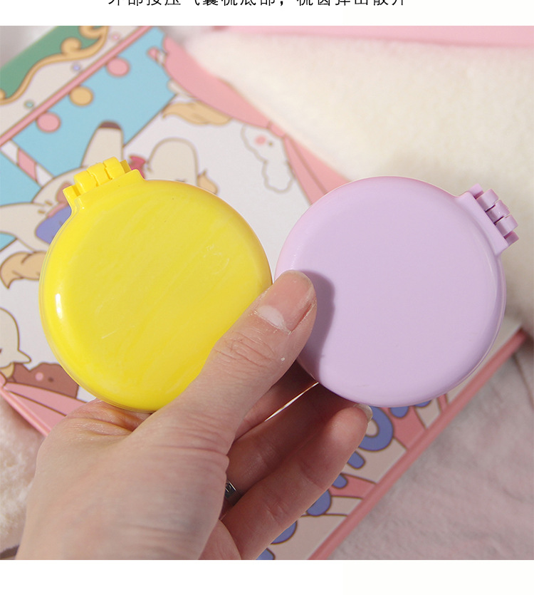 Nordic style solid-color portable airbag comb, hair mirror comb, plastic air cushion massage comb, travel folding comb, massage comb pic 14