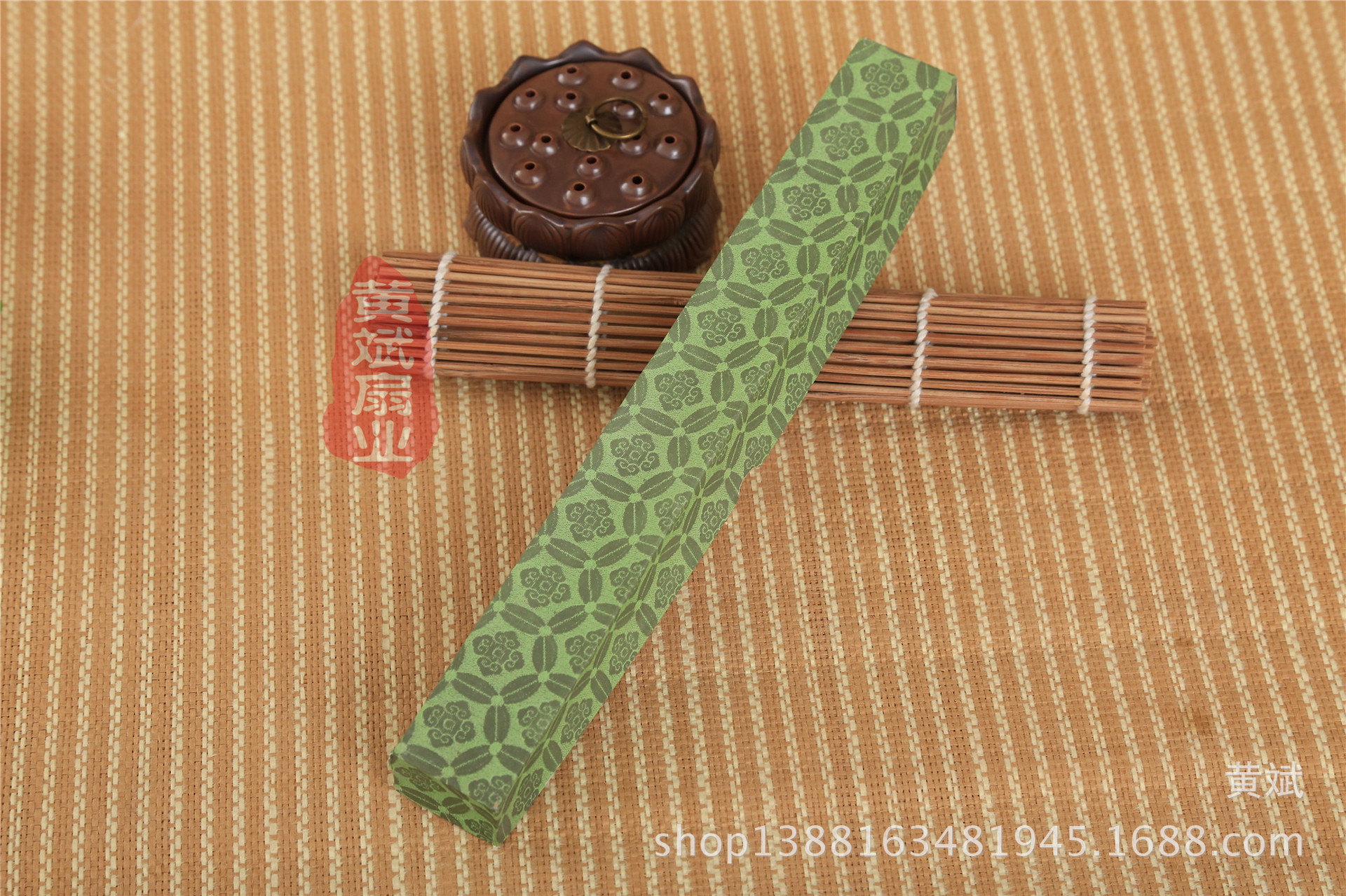 兰亭序版纸质扇盒子 10寸绢扇男扇扇盒 可折叠 网店供应 批发详情10