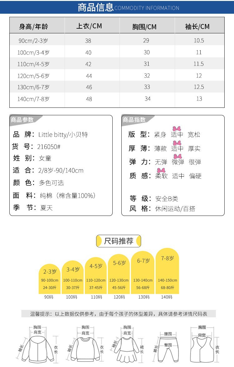 2024年夏装新款儿童T恤卡通可爱印绣花短袖上衣批发欧美时尚童装详情10