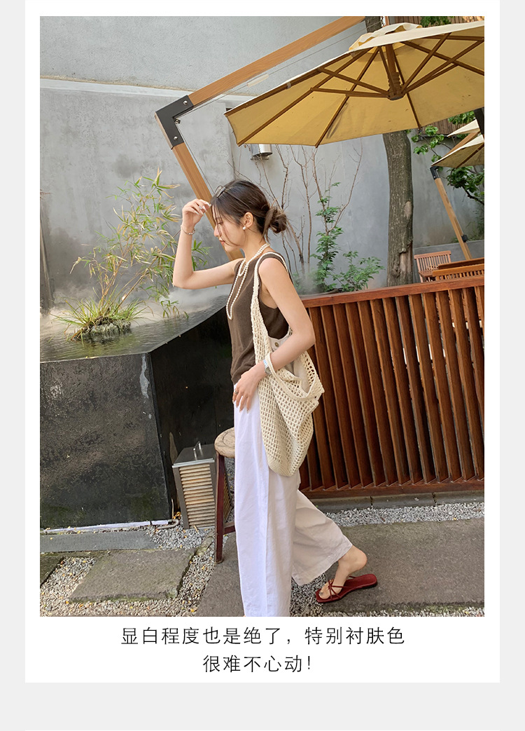 羊皮版葡萄妈同款法式方头高跟鞋细带粗跟平底拖鞋女夏季扭结凉拖详情19