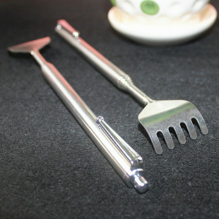 All-steel handle five-section, no need to ask for help, stainless steel itch-scratching rake, telescopic itch-scratching, elderly joy, filial son hand scratch-back device wholesale pic 16