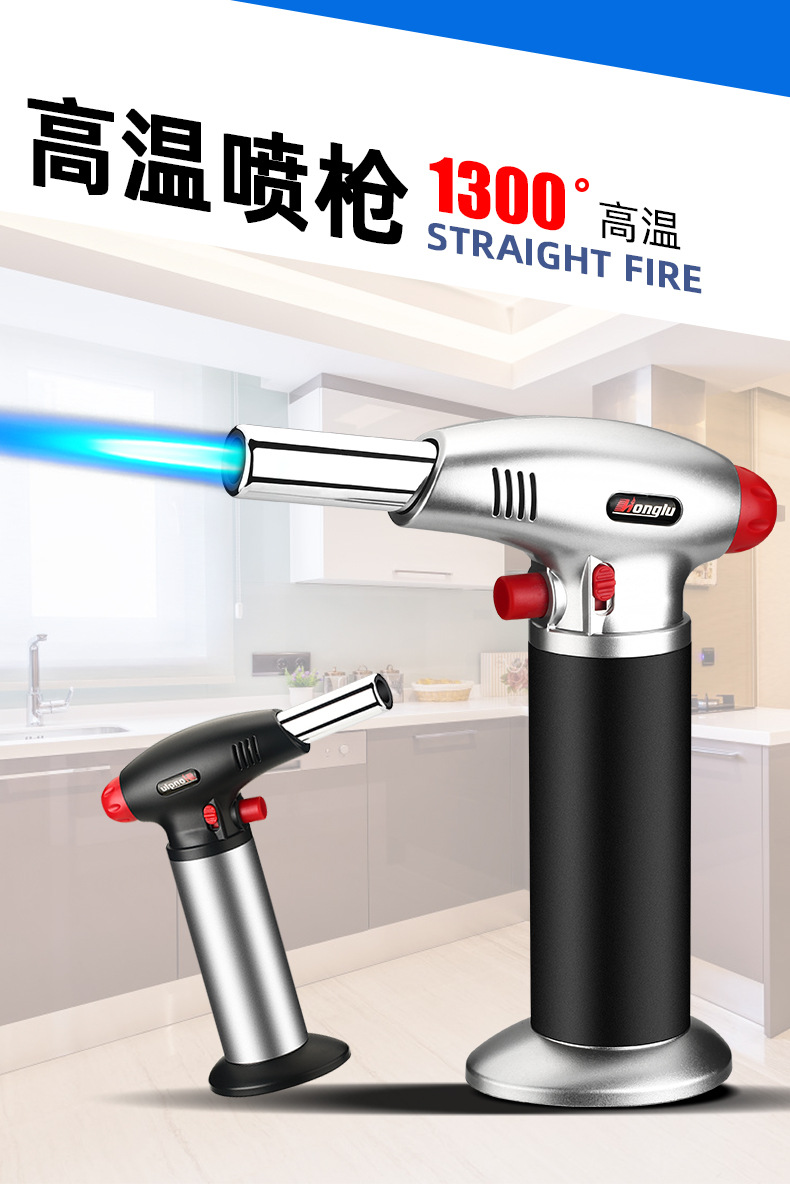 Portable high-temperature spray gun, a perfect outdoor camping and barbecue tool with adjustable firepower in all directions pic 2