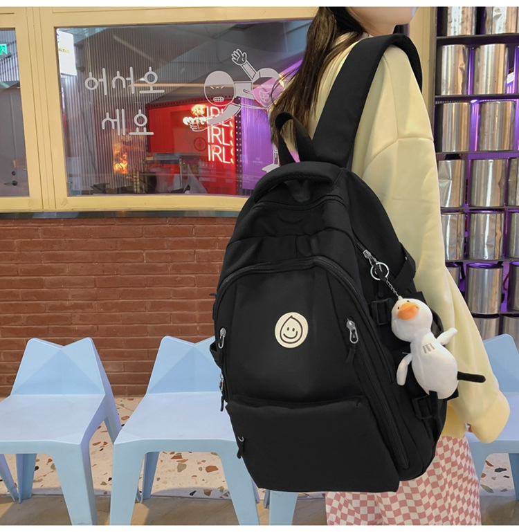 2023 fashionable student backpack, Japanese style Instagram simple Korean version backpack for junior high school, senior high school and college students pic 21