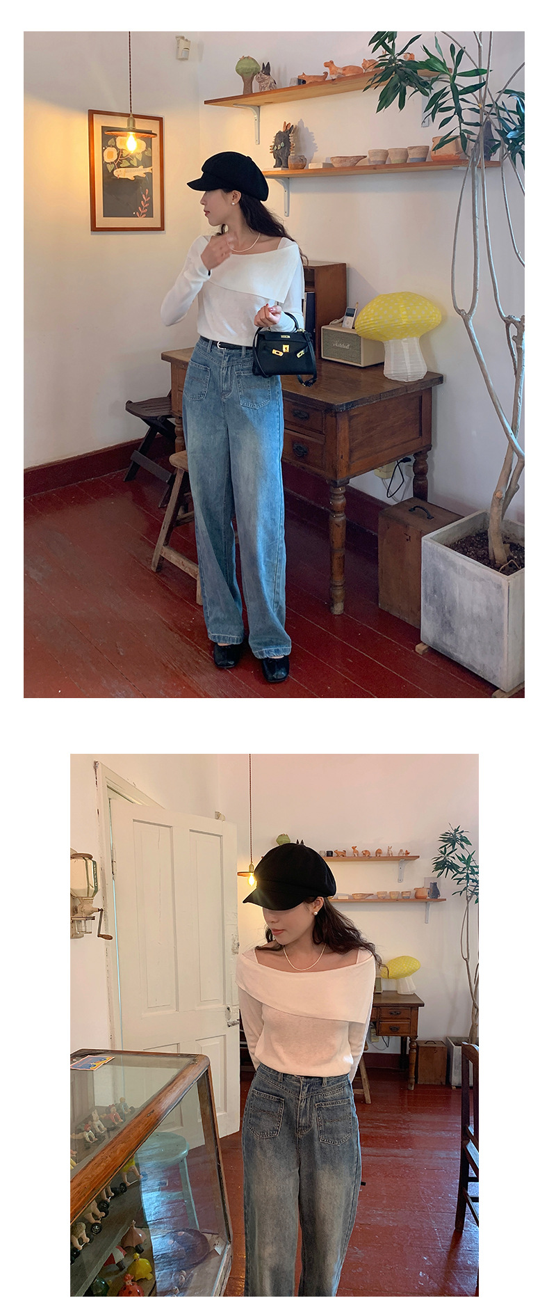 黄峥设计感气质薄款女式针织衫2023秋季韩版显瘦休闲上衣133MT131详情18